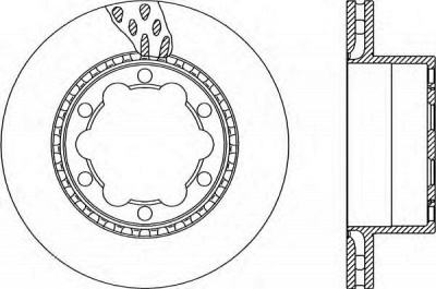 OPEN PARTS bda232620 -  Тормозной диск